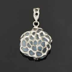 Кулон кахолонг Казахстан (нейзильбер) 4,5 см