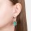 Серьги малахит (дублет) Конго (нейзильбер посеребр.)