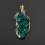 Кулон диоптаз Конго (нейзильбер платинир., позолота, рутений) друза 7,5&nbsp;см