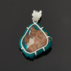 Кулон диоптаз Конго (нейзильбер) друза 4,5 см