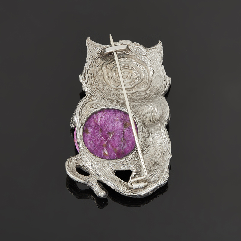 Брошь стихтит Россия (нейзильбер платинир., позолота, рутений)