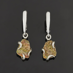 Серьги спектропирит Россия (нейзильбер)