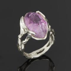 Кольцо аметист Бразилия (нейзильбер) размер 18