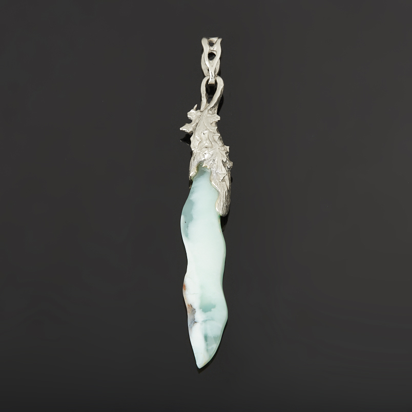 Кулон хризопраз Казахстан (нейзильбер) 9&nbsp;см