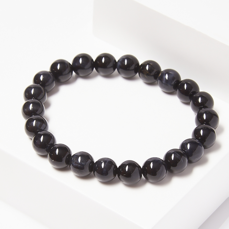 Браслет соколиный глаз ЮАР 8 мм 18 см