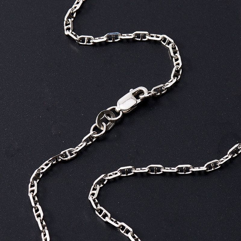 Цепь (серебро 925 пр. родир. бел.) полновесная форцатина 45&nbsp;см Россия