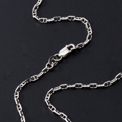 Цепь (серебро 925 пр. родир. бел.) полновесная форцатина 45 см Россия