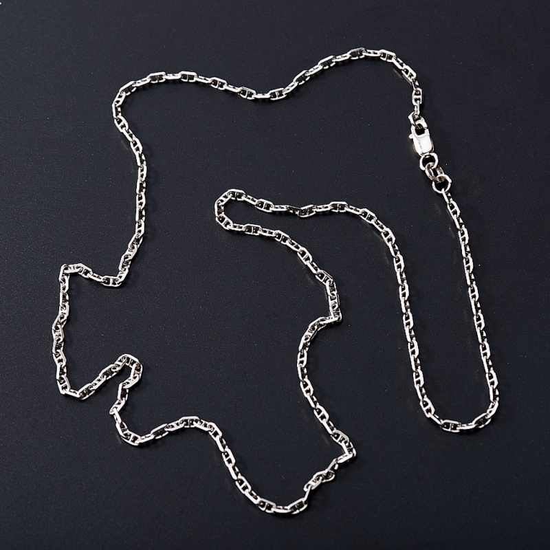 Цепь (серебро 925 пр. родир. бел.) полновесная форцатина 45&nbsp;см Россия