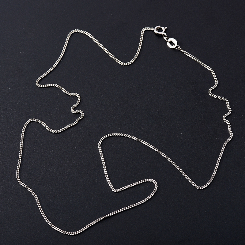 Цепь (серебро 925 пр. родир. бел.) полновесная панцирь 60&nbsp;см Россия