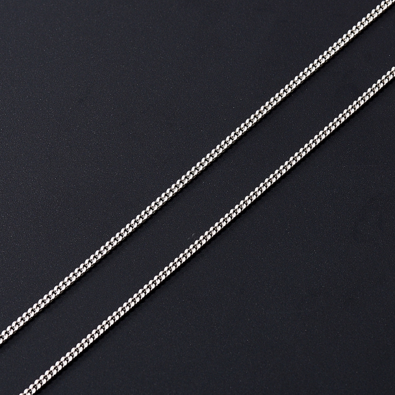 Цепь (серебро 925 пр. родир. бел.) полновесная панцирь 60 см Россия