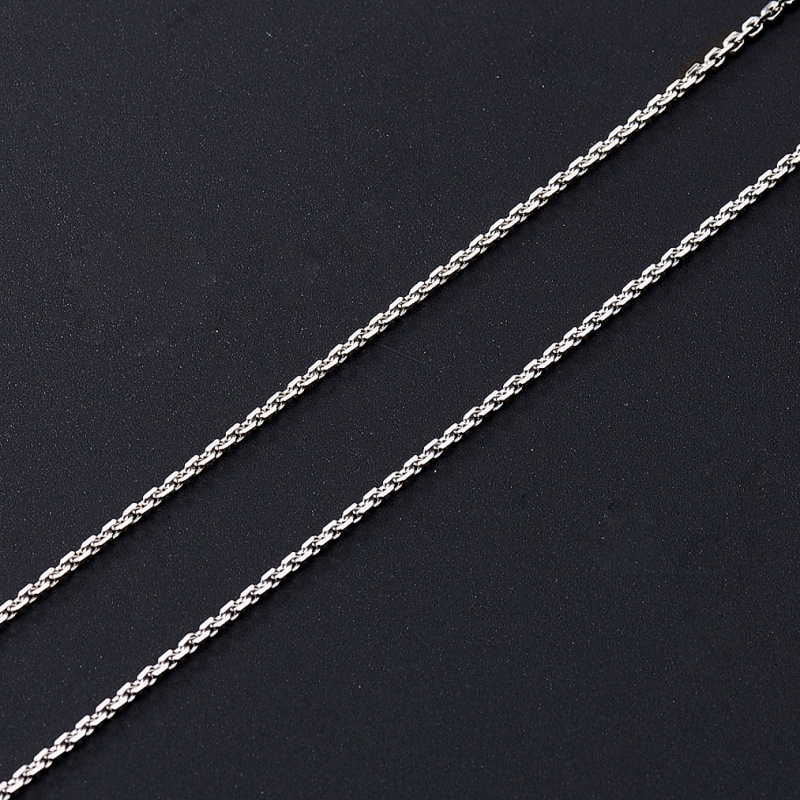 Цепь (серебро 925 пр. родир. бел.) полновесная якорь 60 см Россия