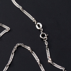 Цепь (серебро 925 пр. родир. бел.) полновесная сингапур 55 см Россия