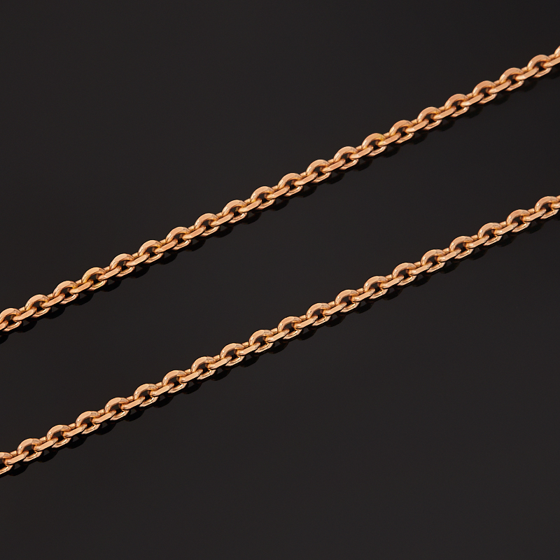 Цепь (серебро 925 пр. позолота) полновесная якорь 50&nbsp;см Россия