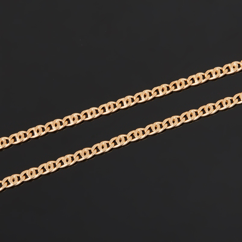 Цепь (серебро 925 пр. позолота) полновесная птичий глаз 50 см Россия