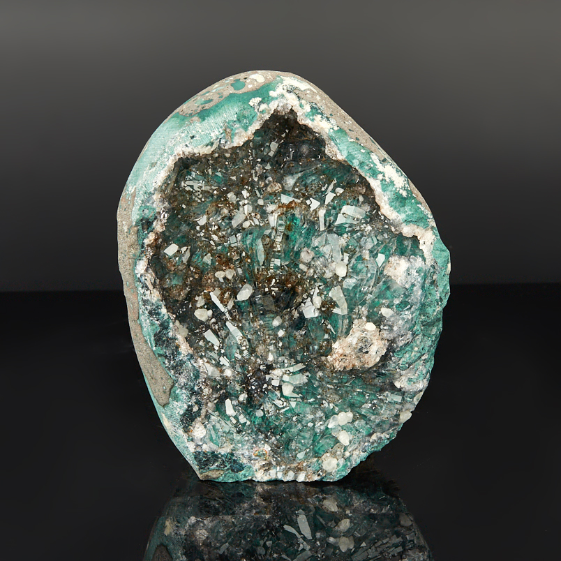 Жеода аметист зелёный Бразилия 12-16&nbsp;см