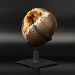 Друза цитрин Бразилия 16-20 см (на подставке)