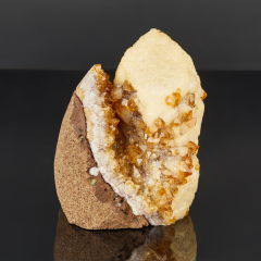 Друза микс кальцит, цитрин 9-12 см