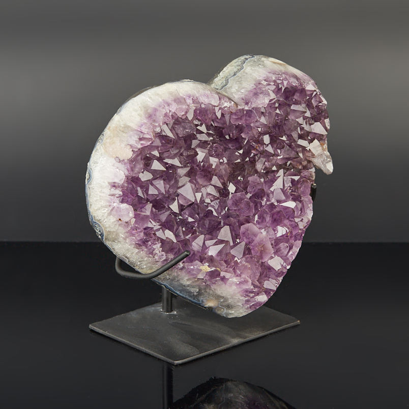 Друза аметист Бразилия 16-20&nbsp;см (на подставке)