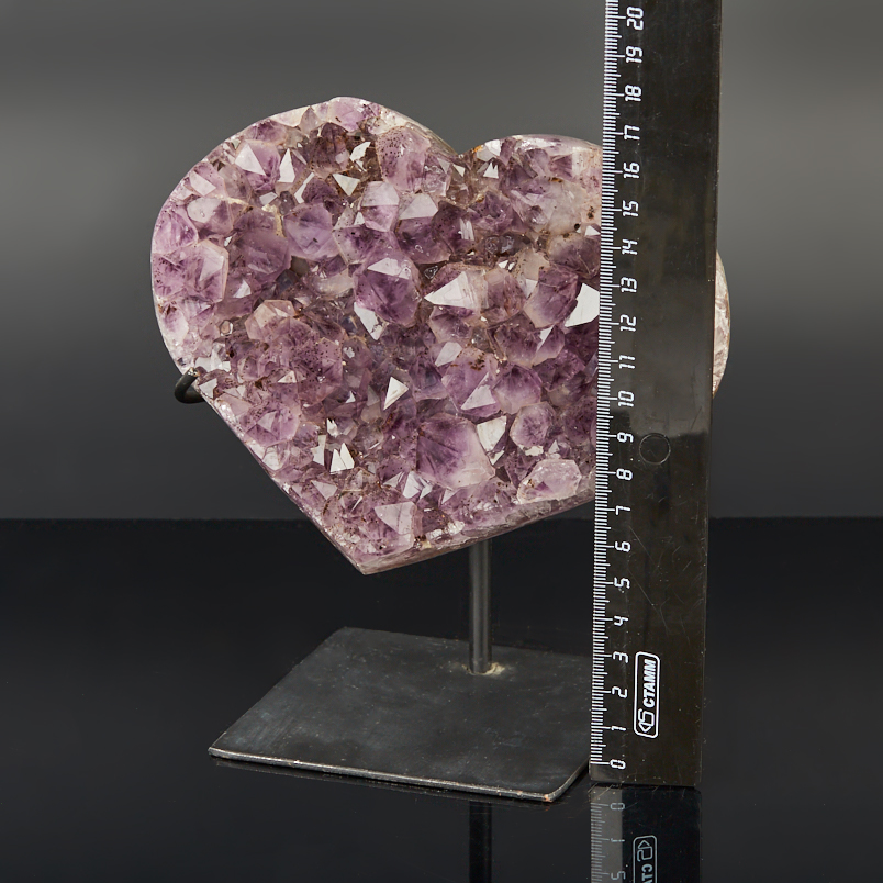 Друза аметист Бразилия 12-16&nbsp;см (на подставке)