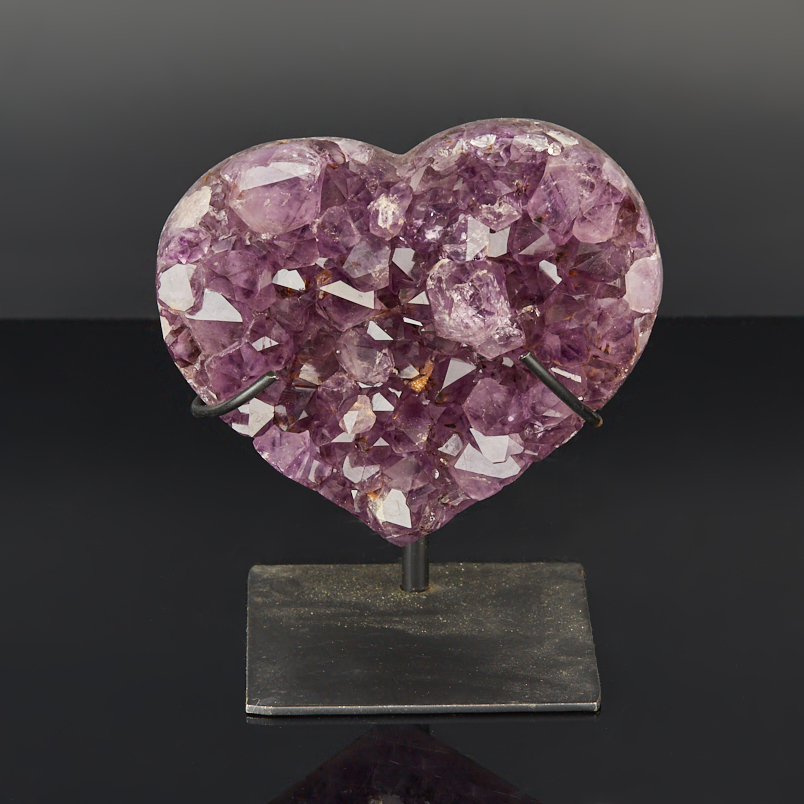 Друза аметист Бразилия 9-12&nbsp;см (на подставке)