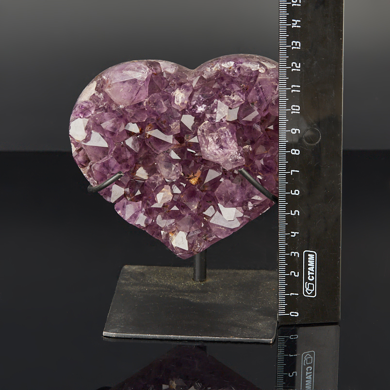 Друза аметист Бразилия 9-12&nbsp;см (на подставке)