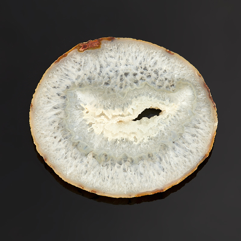 Срез агат серый Бразилия 9-12&nbsp;см (1&nbsp;шт)