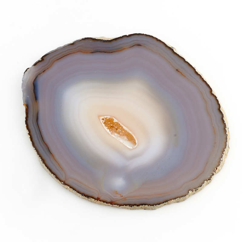 Срез агат серый Бразилия 9-12&nbsp;см (1&nbsp;шт)