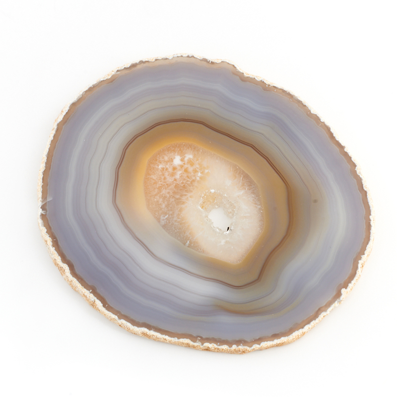 Срез агат серый Бразилия 9-12&nbsp;см (1&nbsp;шт)