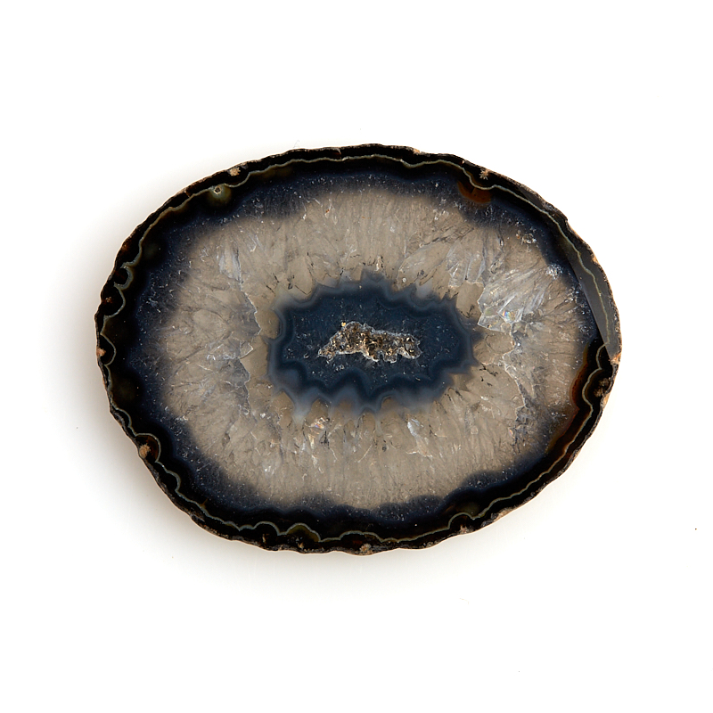 Срез агат серый Бразилия 9-12&nbsp;см (1&nbsp;шт)