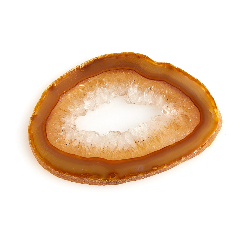 Срез агат коричневый Бразилия 9-12&nbsp;см (1&nbsp;шт)