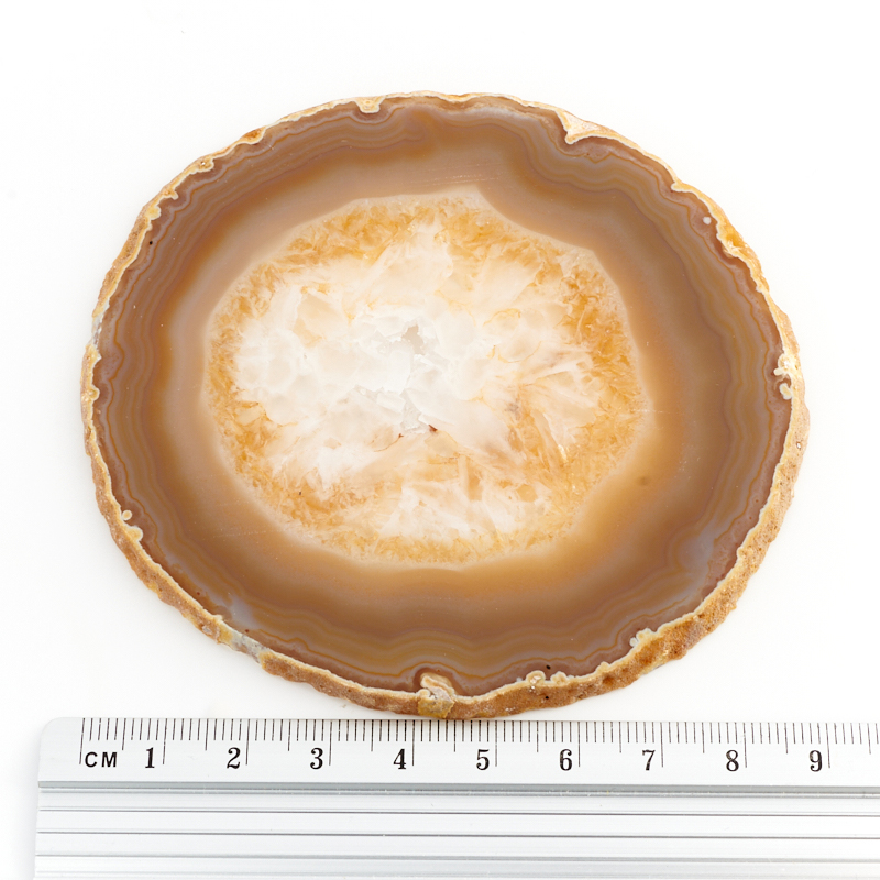 Срез агат серый Бразилия 7-9 см (1 шт)