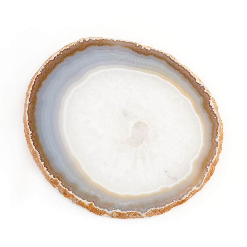 Срез агат серый Бразилия 7-9 см (1 шт)