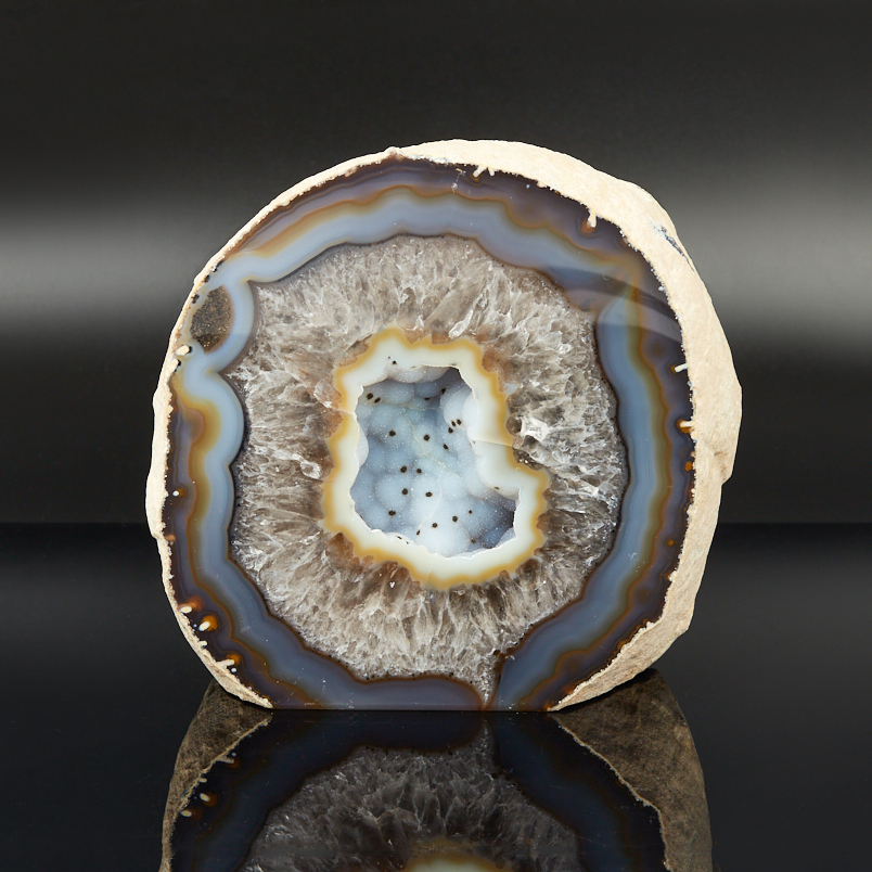 Жеода агат серый Бразилия 16-20 см