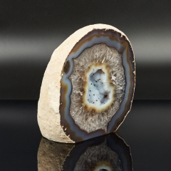 Жеода агат серый Бразилия 16-20 см