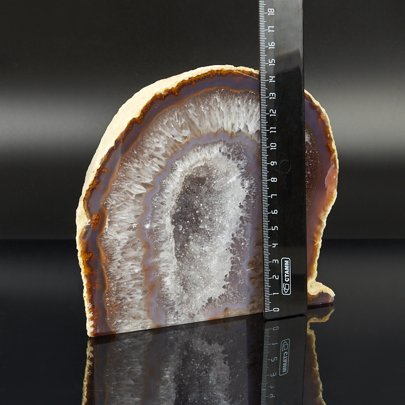 Жеода агат серый Бразилия 16-20 см