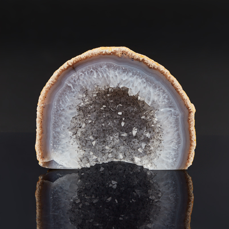 Жеода агат серый Бразилия 9-12 см (1 шт)