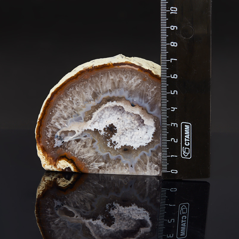 Жеода агат серый Бразилия 9-12 см (1 шт)