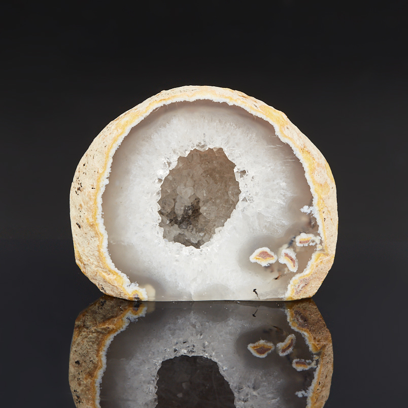 Жеода агат серый Бразилия 7-9 см (1 шт)