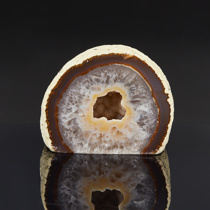 Жеода агат серый Бразилия 7-9 см (1 шт)