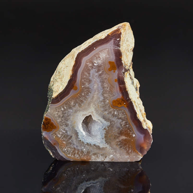 Жеода агат серый Бразилия 7-9 см (1 шт)