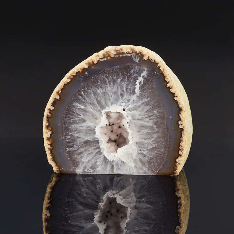 Жеода агат серый Бразилия 7-9 см (1 шт)