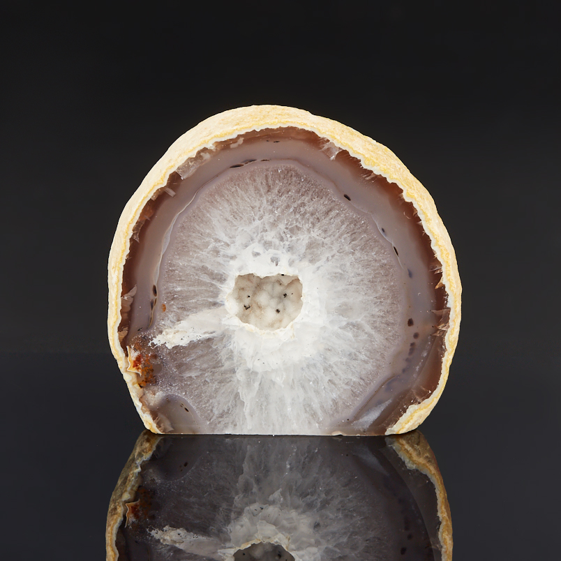 Жеода агат серый Бразилия 7-9 см (1 шт)