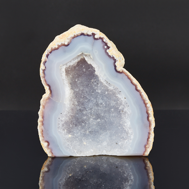 Жеода агат серый Бразилия 12-16&nbsp;см (1&nbsp;шт)