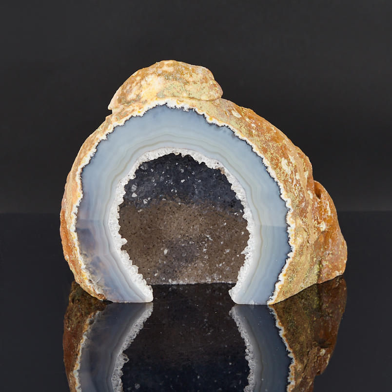 Жеода агат серый Бразилия 12-16&nbsp;см (1&nbsp;шт)