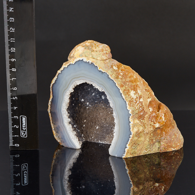 Жеода агат серый Бразилия 12-16&nbsp;см (1&nbsp;шт)