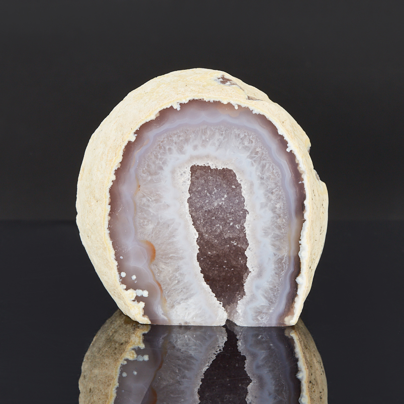 Жеода агат серый Бразилия 7-9 см (1 шт)