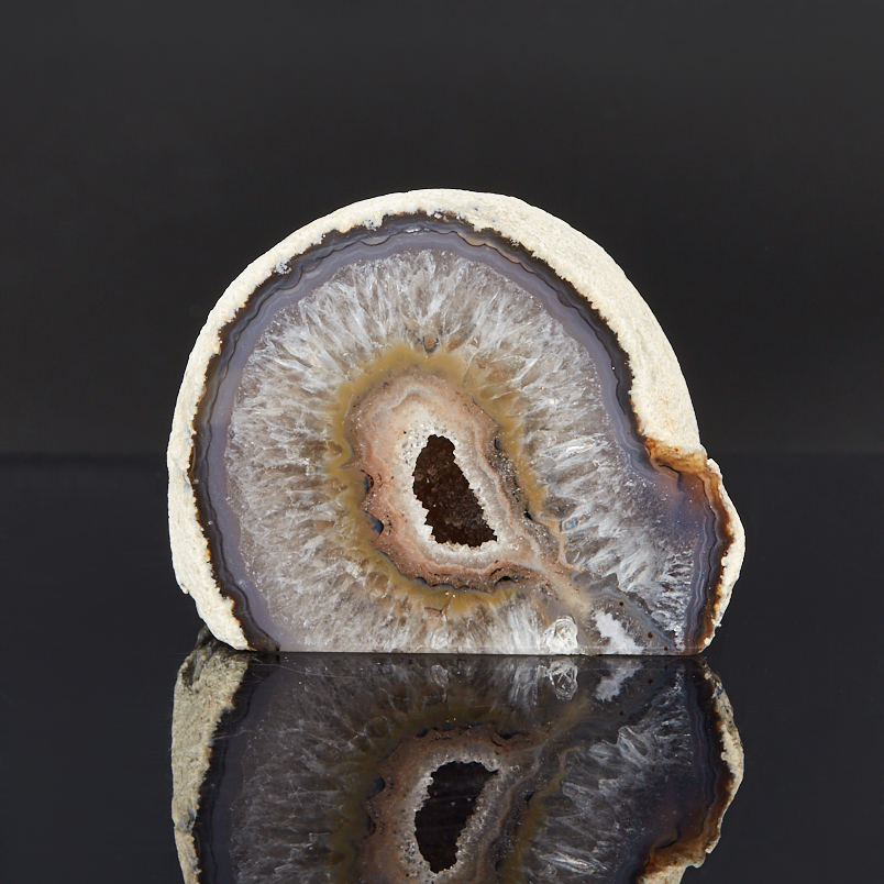 Жеода агат серый Бразилия 7-9 см (1 шт)