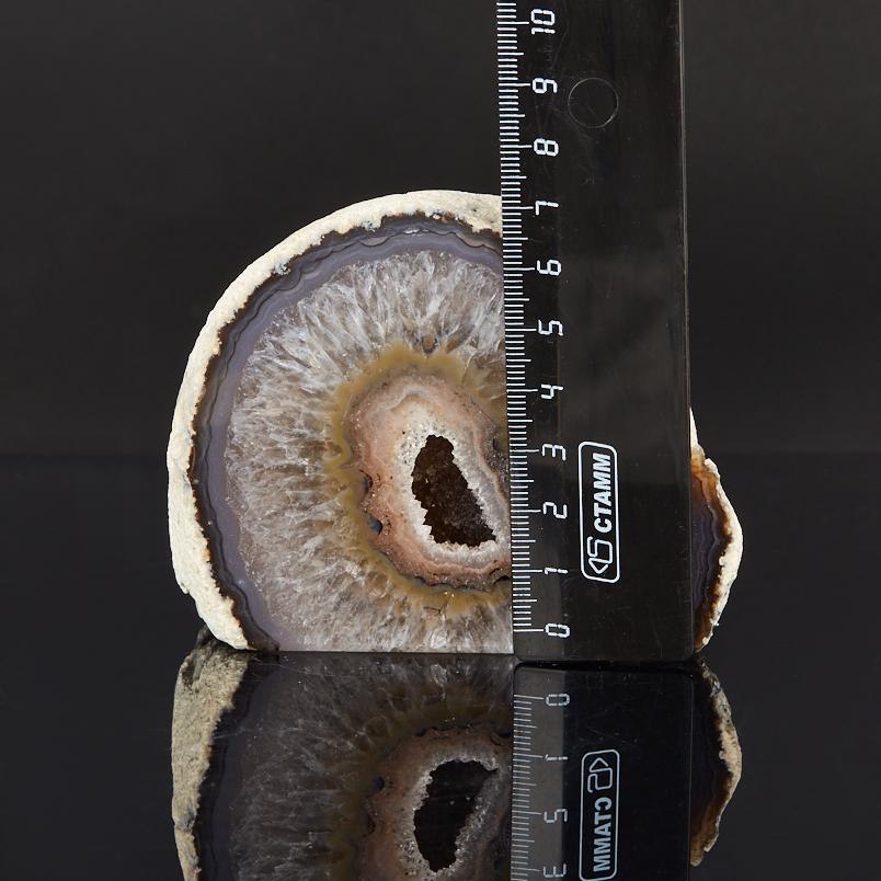 Жеода агат серый Бразилия 7-9 см (1 шт)