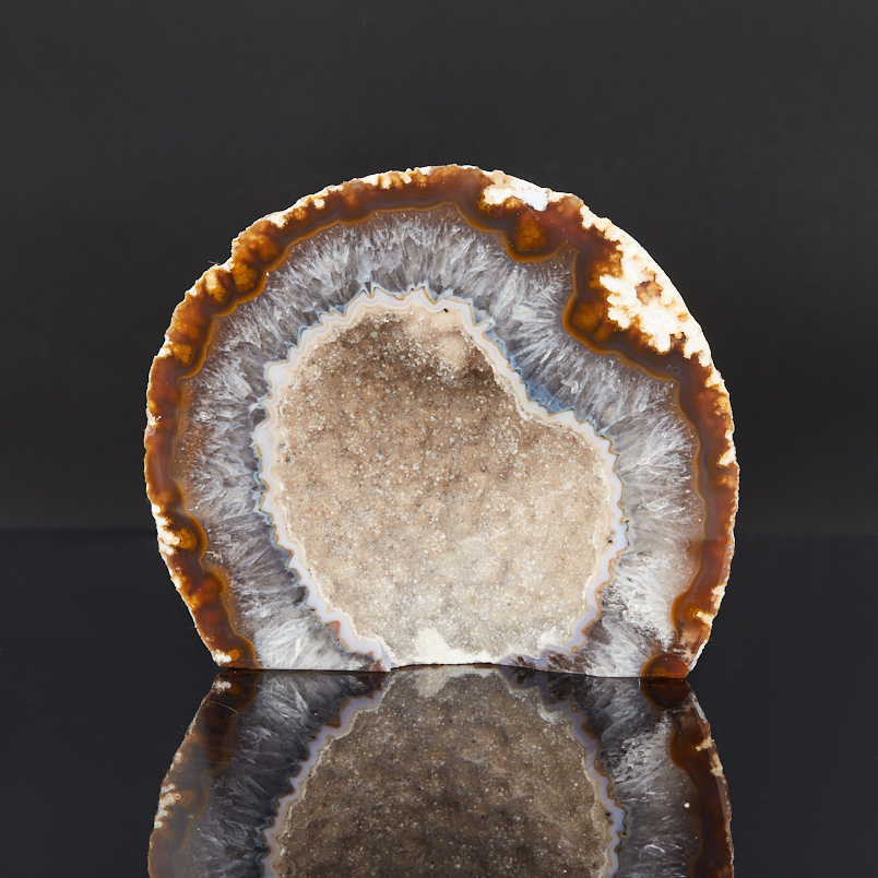 Жеода агат серый Бразилия 9-12&nbsp;см (1&nbsp;шт)