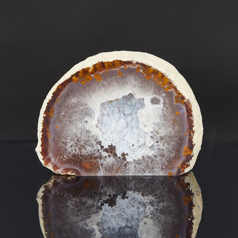 Жеода агат серый Бразилия 9-12&nbsp;см (1&nbsp;шт)